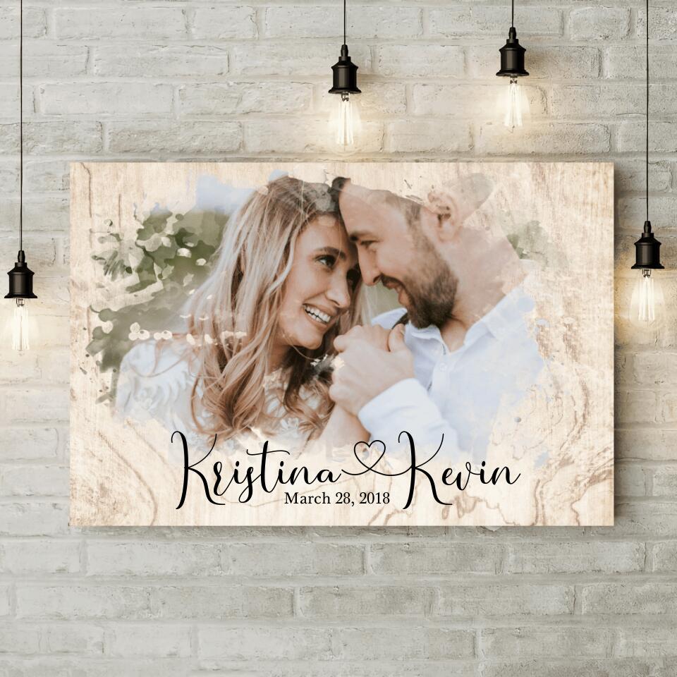 Time Fades Away Custom Canvas Poster Anniversary Gift For Couples