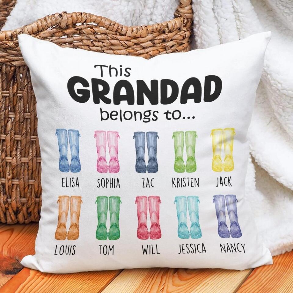 This Grandad Belong To - Personalized Pillow - Birthday Gift For Grandpa