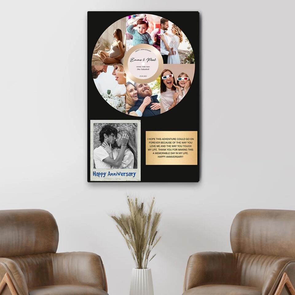 Happy Birthday Song Custom Canvas Poster Birthday Gift