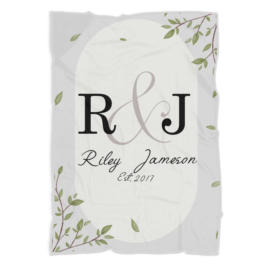 50th Anniversary Gift For Wife - Personalized Blanket For Husband and Wife - Home Decor, Gift from Daughter, Gift for Mom, Grandma - 208IHNBNBL513