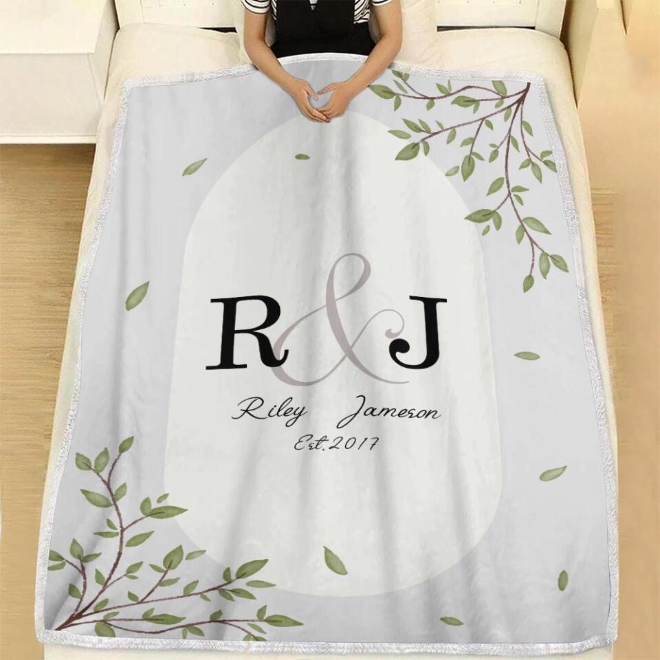 50th Anniversary Gift For Wife - Personalized Blanket For Husband and Wife - Home Decor, Gift from Daughter, Gift for Mom, Grandma - 208IHNBNBL513