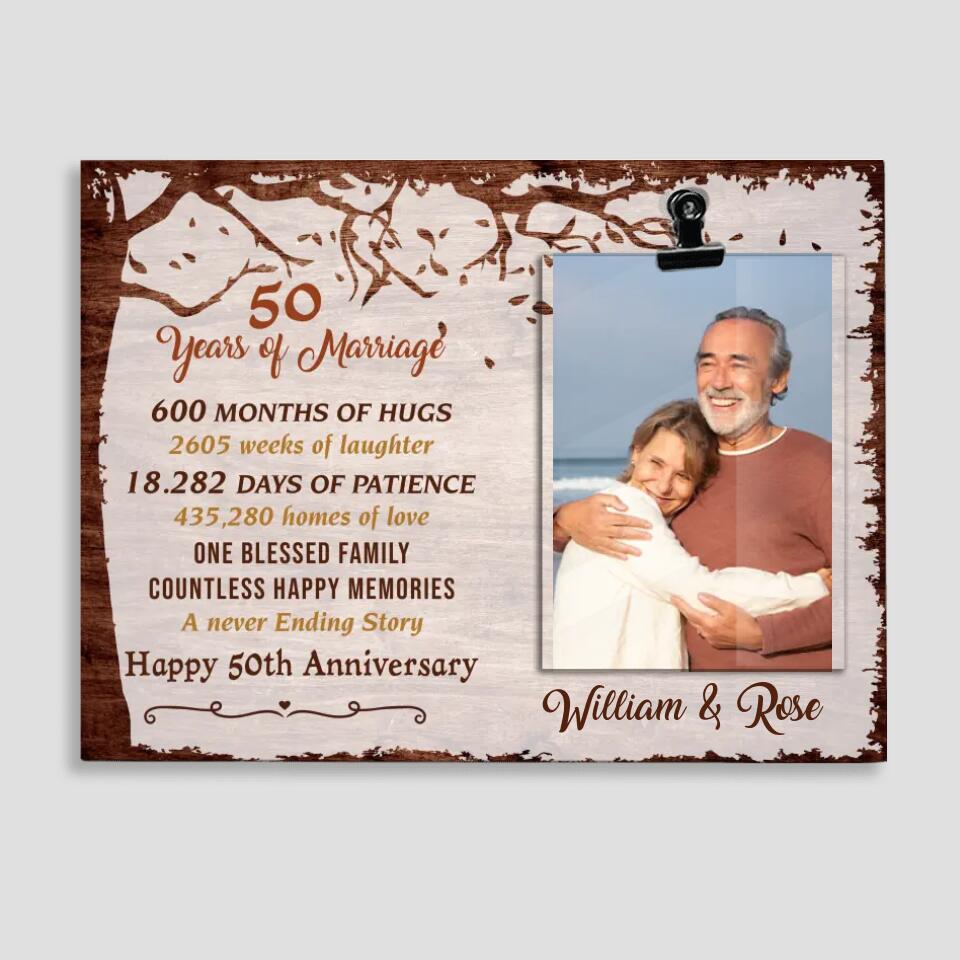 Gift For 50 Years Wedding Anniversary - Personalized Poster/Canvas Home Decor, Wall Art - Gift For 50 Years Wedding Anniversary 208IHPTHPT075