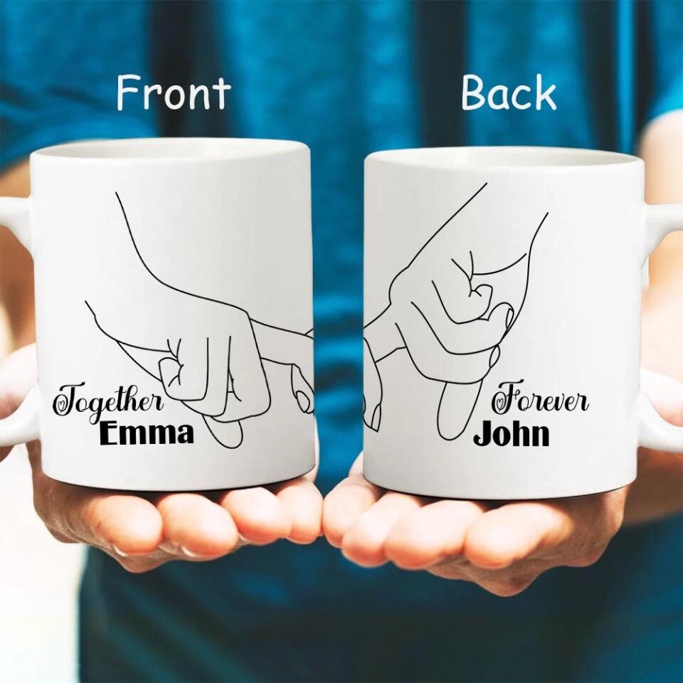 Personalized Valentine Gifts - Custom Gifts for Couple Mug 3 Styles - Personalized White Mug