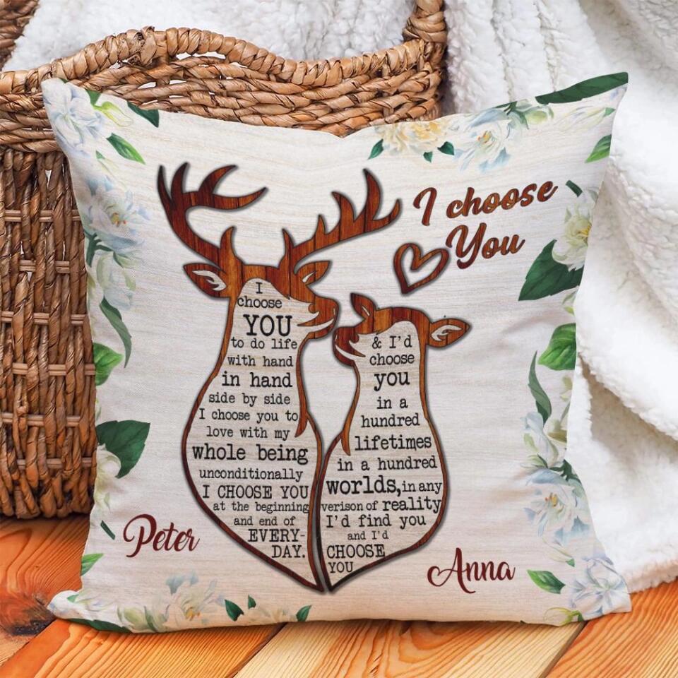 I'd Find You And I Choose You At The Beginning And End Of Everyday- Best Personalized Pillow Gift For Wedding Anniversary-209IHPTHPI142