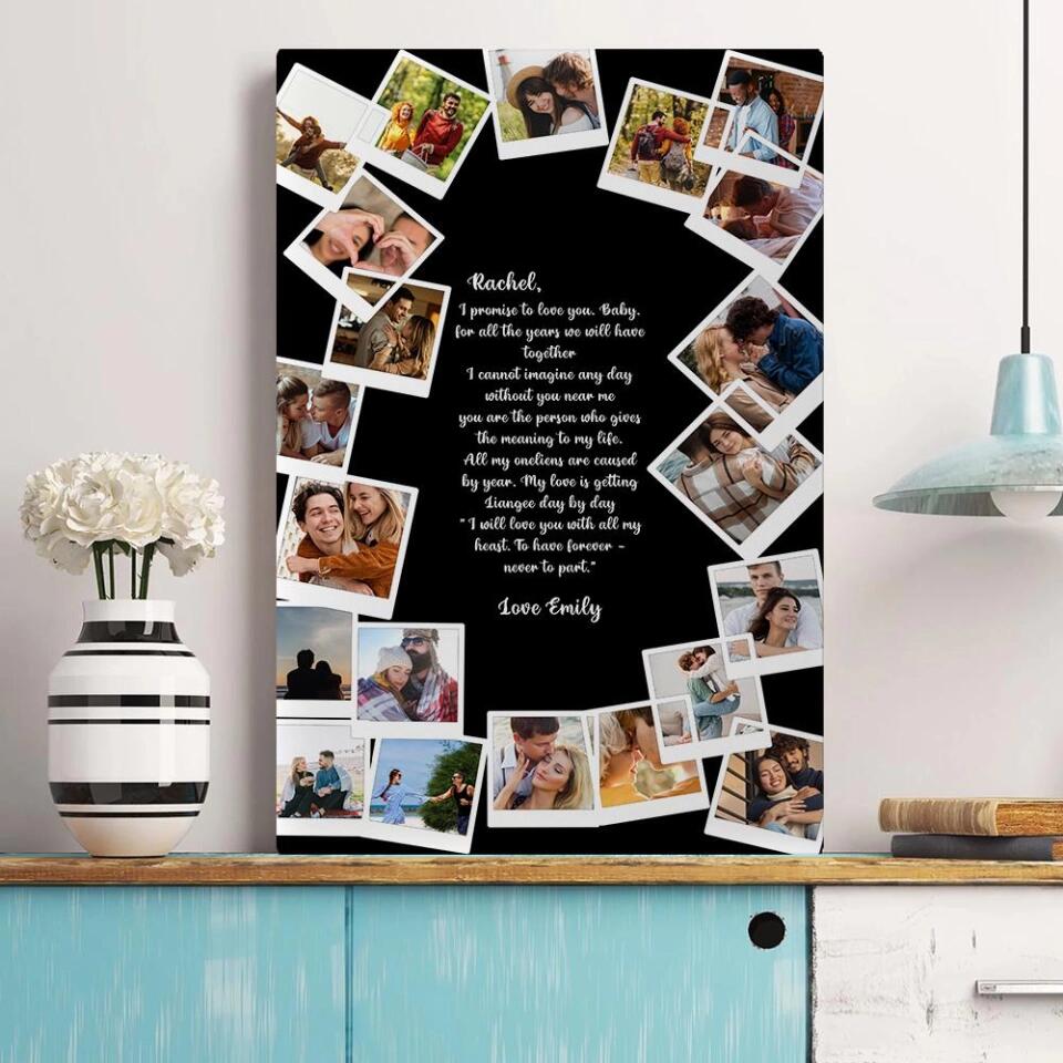 Favorite Song Lyrics Happy Couple Custom Canvas Poster Anniversary Gift For Couples