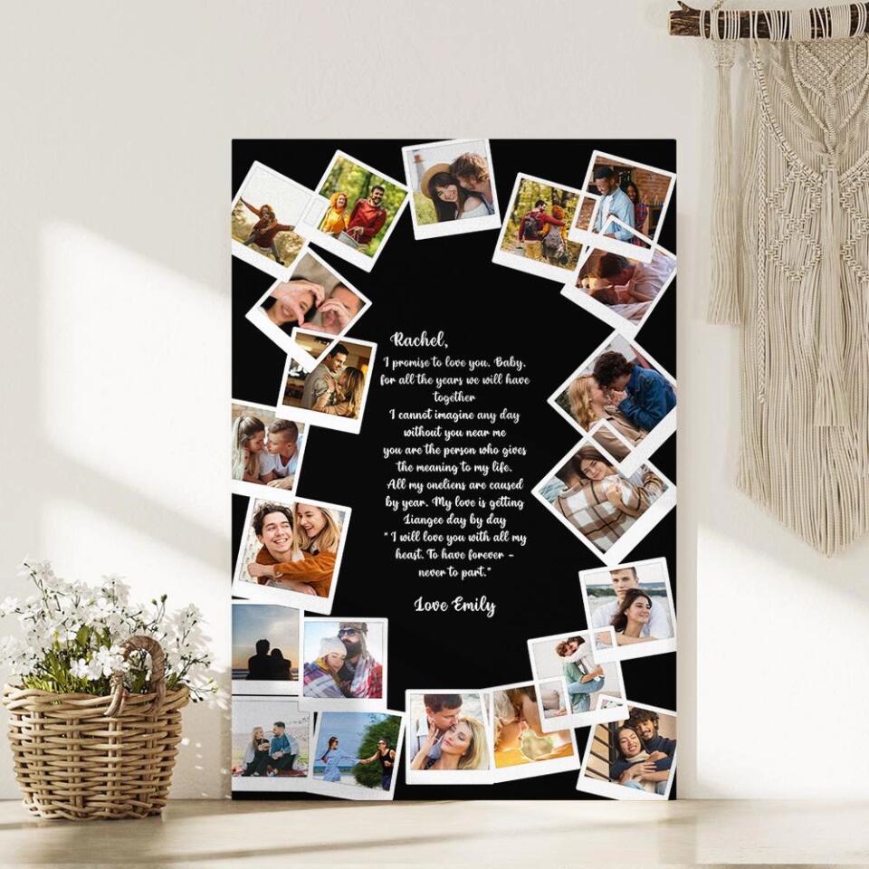 Favorite Song Lyrics Happy Couple Custom Canvas Poster Anniversary Gift For Couples