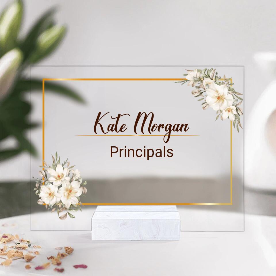 Best Gift Ideas for Teacher/ Principals - Teacher Appreciation Gift Custom Desk Name Plate Plaque , Teacher Appreciation Gift , Teacher Name Sign - 209IHNTHAP630