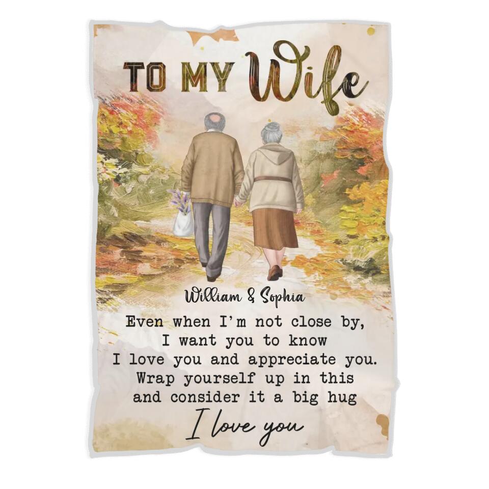 50 Birthday/ Anniversary Gift for Her/Wife - Personalized Fleece Blanket for Husband and Wife - 209IHNNPBL640