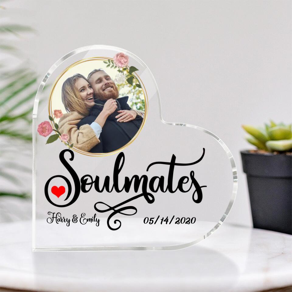 Soulmates Custom Name-Best Personalized Heart Shape Acrylic Gift For Anniversary Girlfriends Boyfriends Husband And Wife-209IHNTHAP670