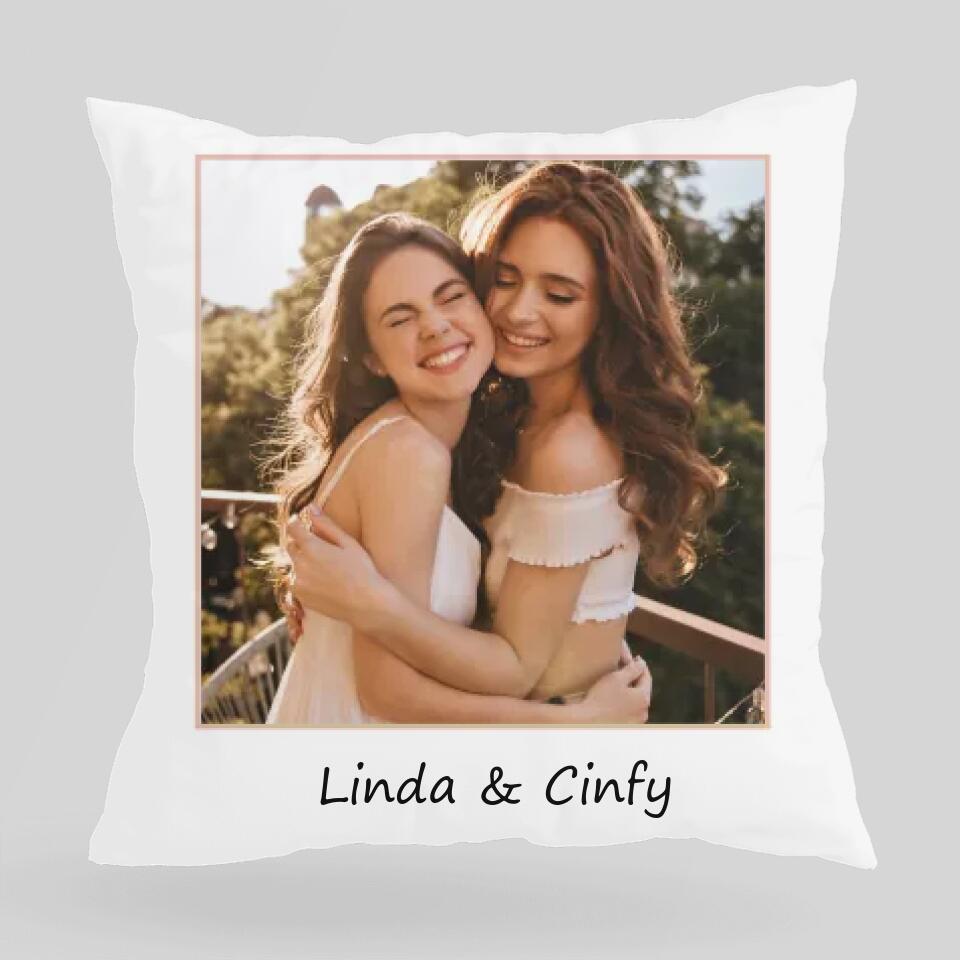 A Friend Is One Of The Nicest Things - Personalized Pillow - Gift for Friend, Bestie