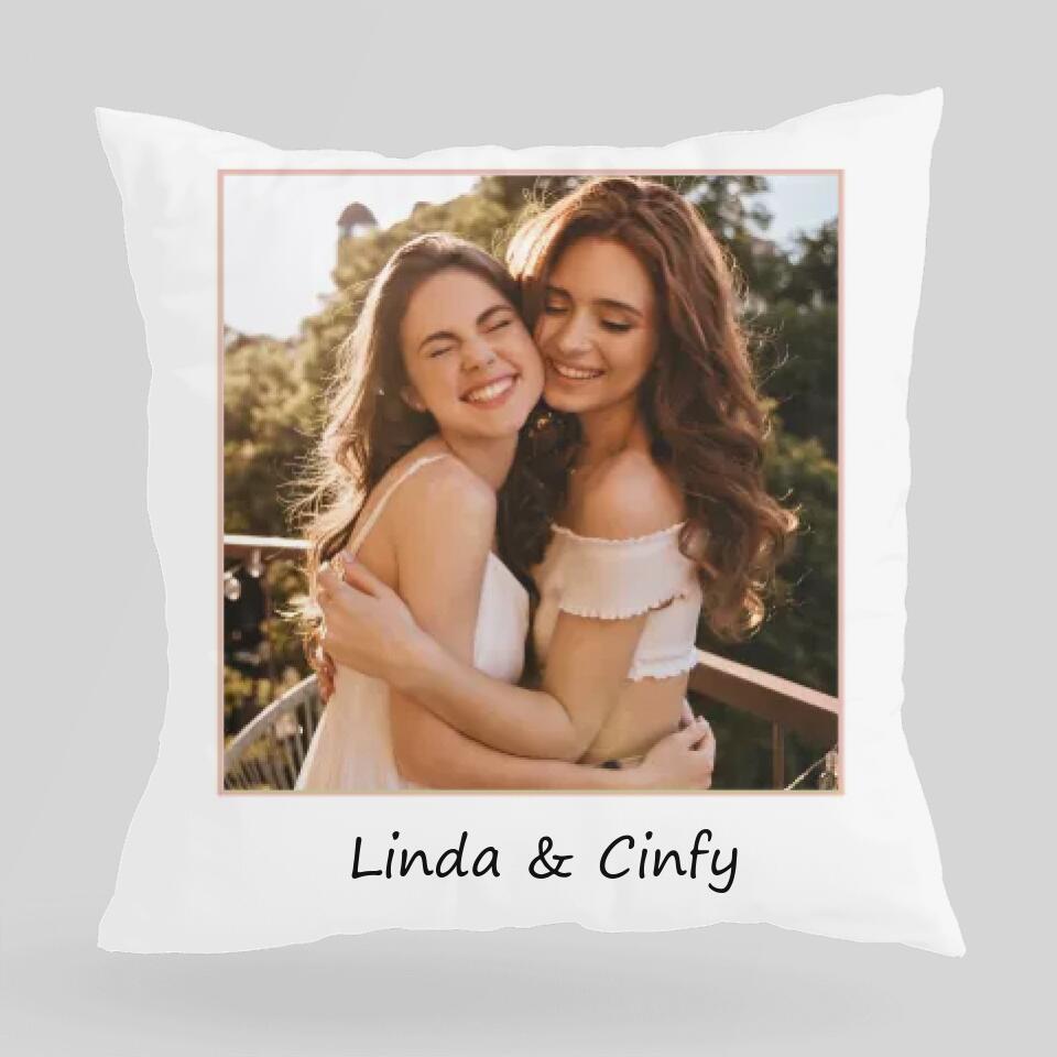A Friend Is One Of The Nicest Things - Personalized Pillow - Gift for Friend, Bestie