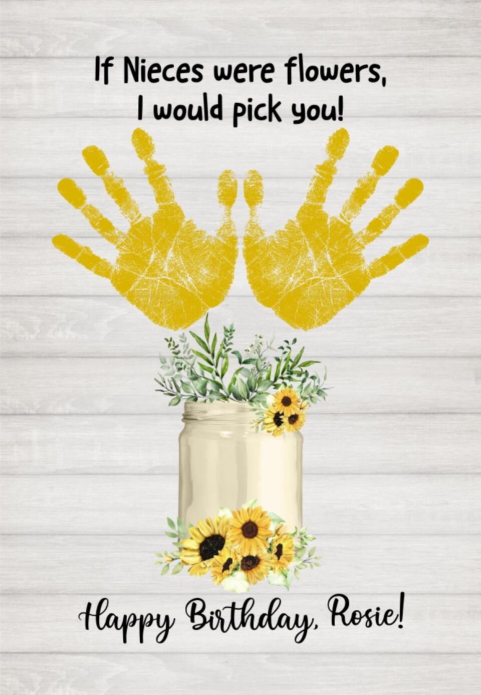 If Nieces Were Flowers I'd Pick You Custom Canvas Poster Birthday Gift For Niece