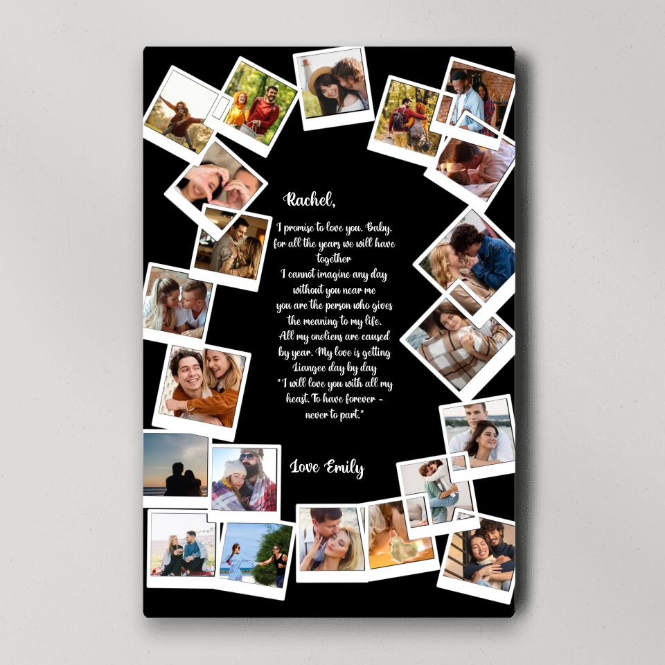 Favorite Song Lyrics Happy Couple Custom Canvas Poster Anniversary Gift For Couples