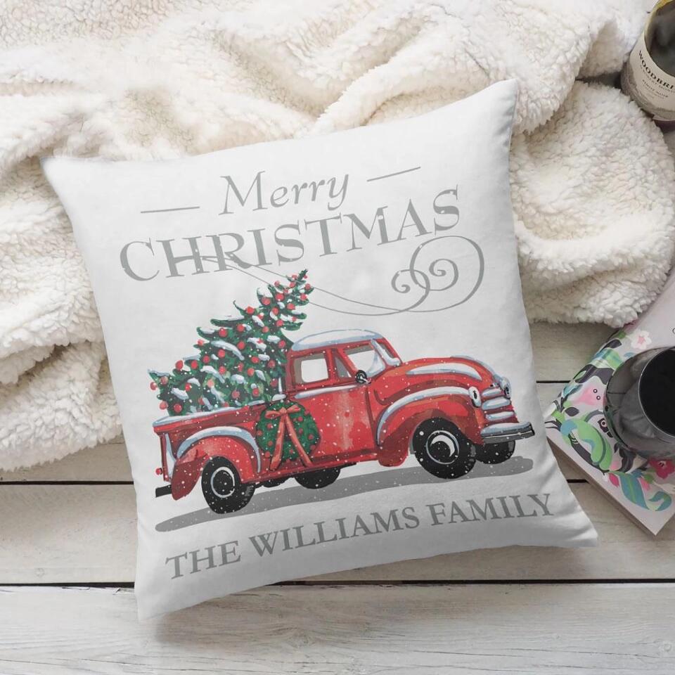 Christmas Truck With Tree Pillow Christmas Gift For Family