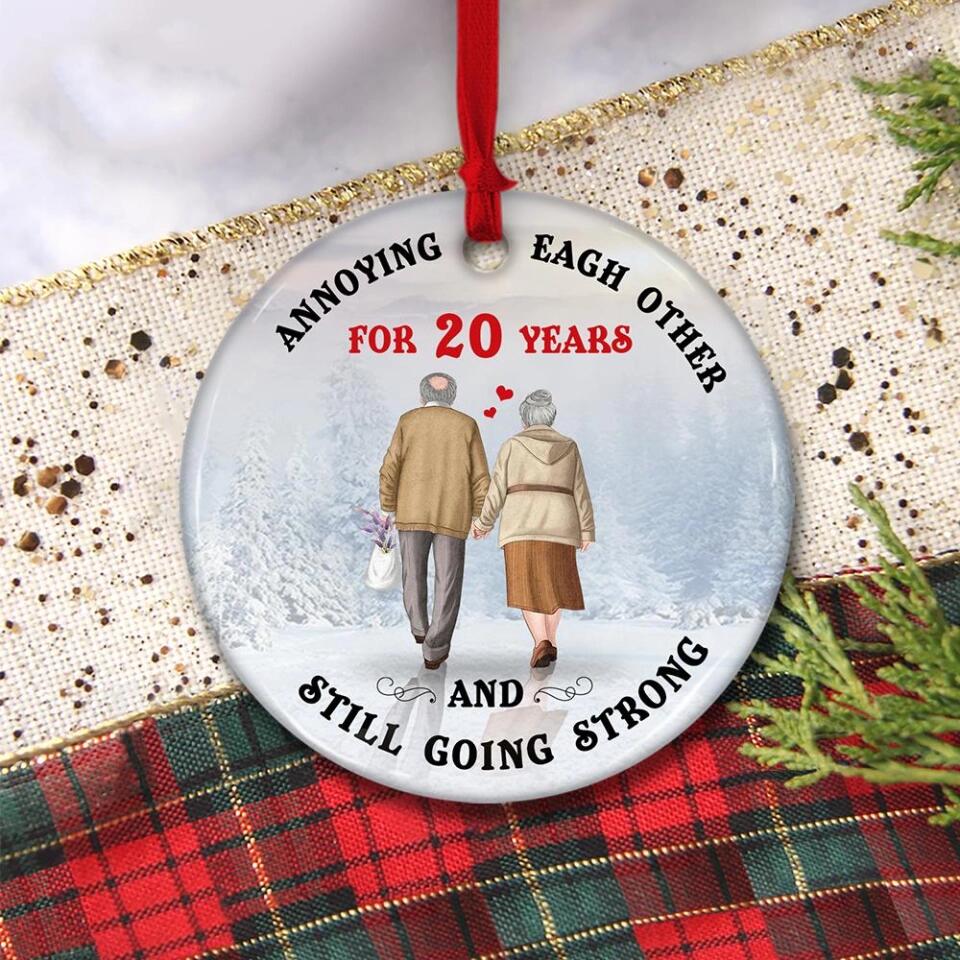Annoying Each Other For 20 Years, And Still Going Strong - Ornament - Christmas Gift on 20th Anniversary