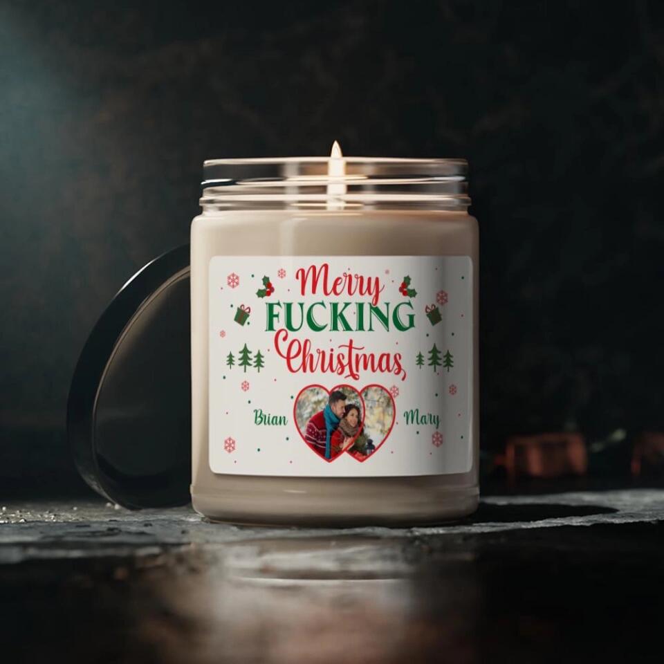 Merry Fucking Christmas Personalized Scented Candle