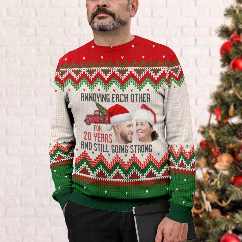 Annoying Each Other And Still Going Strong - Ugly Sweatshirt - Christmas Gift For Couples