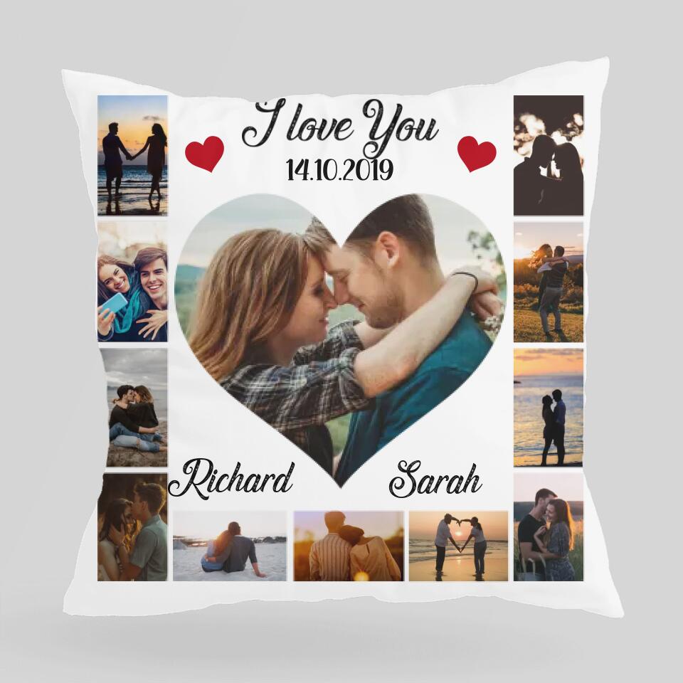 I Love You With Personalized Photos - Customized All Over Printed Pillow - Best Gifts For Him Her Husband Wife on Anniversaries Wedding Gifts Christmas - 210IHPLNPI459