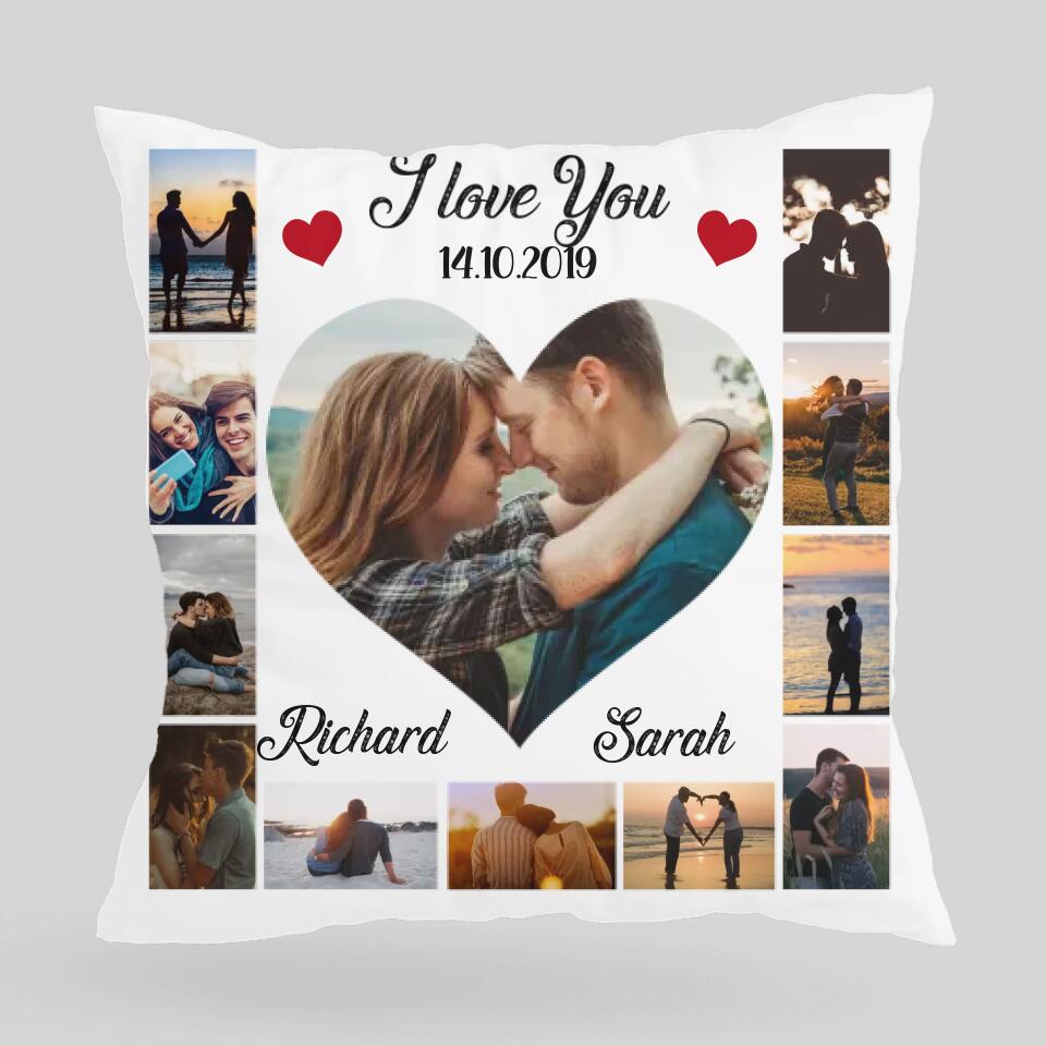 I Love You With Personalized Photos - Customized All Over Printed Pillow - Best Gifts For Him Her Husband Wife on Anniversaries Wedding Gifts Christmas - 210IHPLNPI459