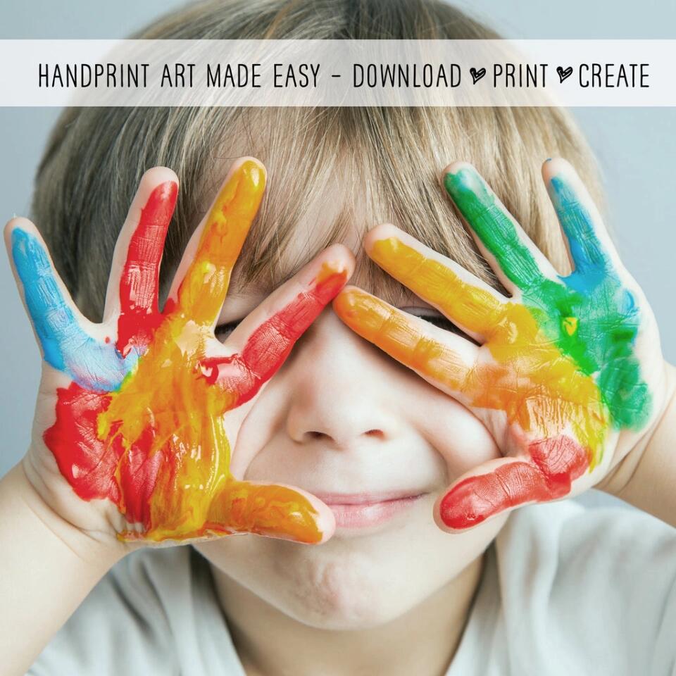 Handprint Keepsake We Made You This Tree Custom Canvas Poster Gift For Mom Granndma