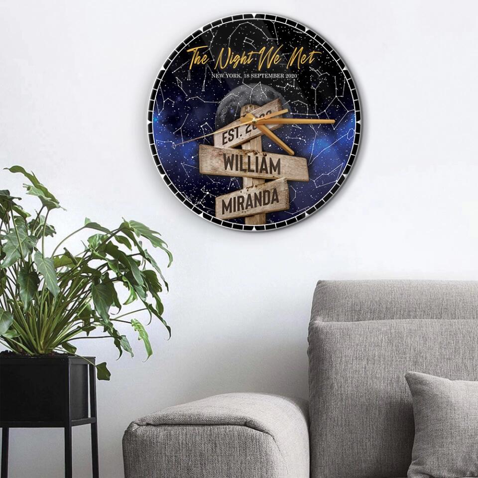 The Night We Met Night Star - Personalized Star Map - Best Gifts For Her Him Couples on Anniversary, Christmas, Valentine