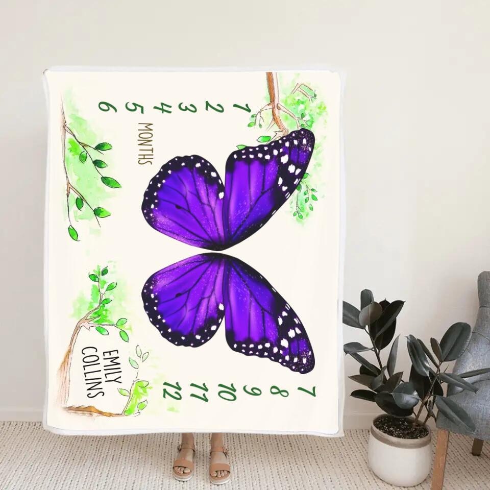 Butterfly Wings Baby Shower Decorations Blanket Gift For Baby