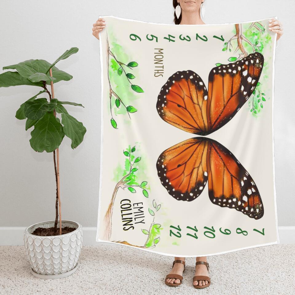 Butterfly Wings Baby Shower Decorations Blanket Gift For Baby