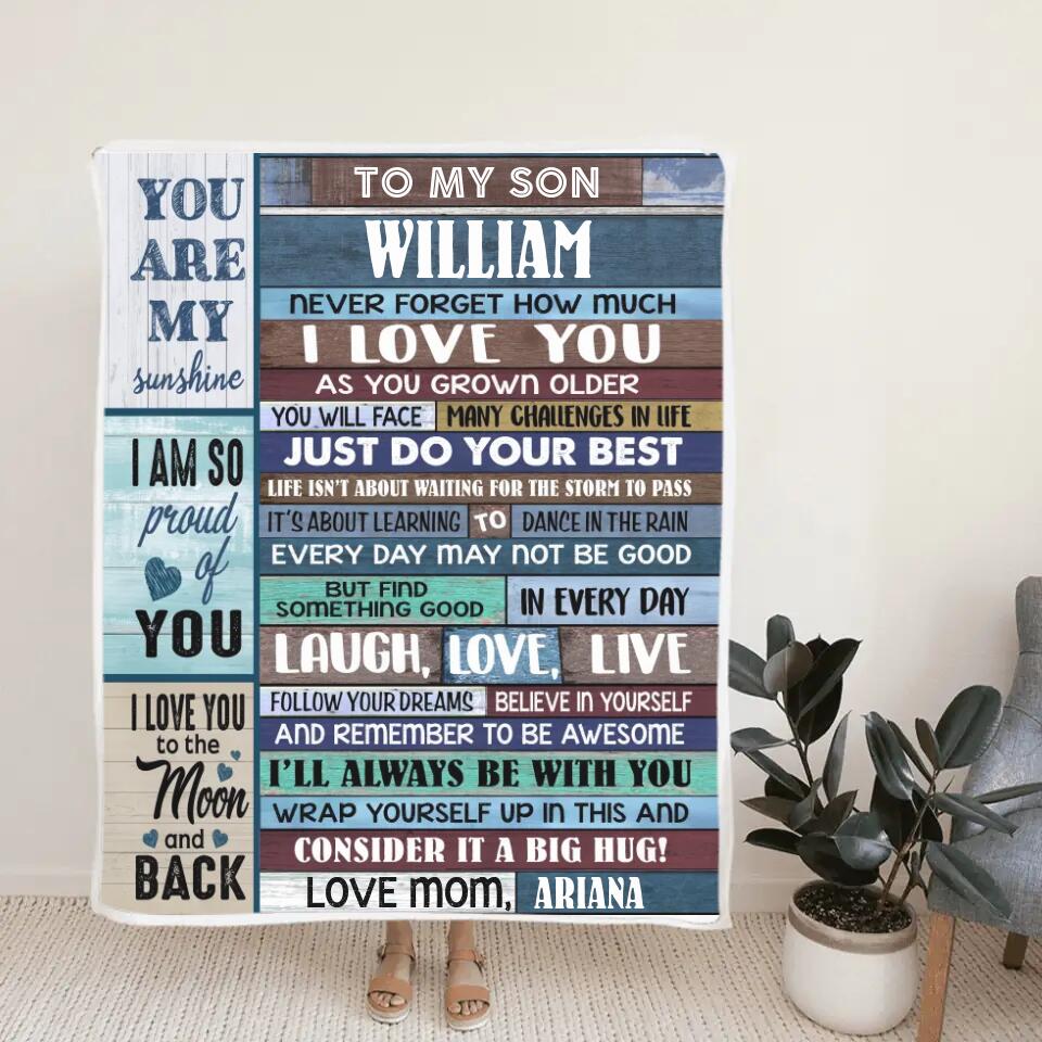 To My Son - Never Forget How Much I Love You - Graduation, Birthday Gift from Parents to Adult Son