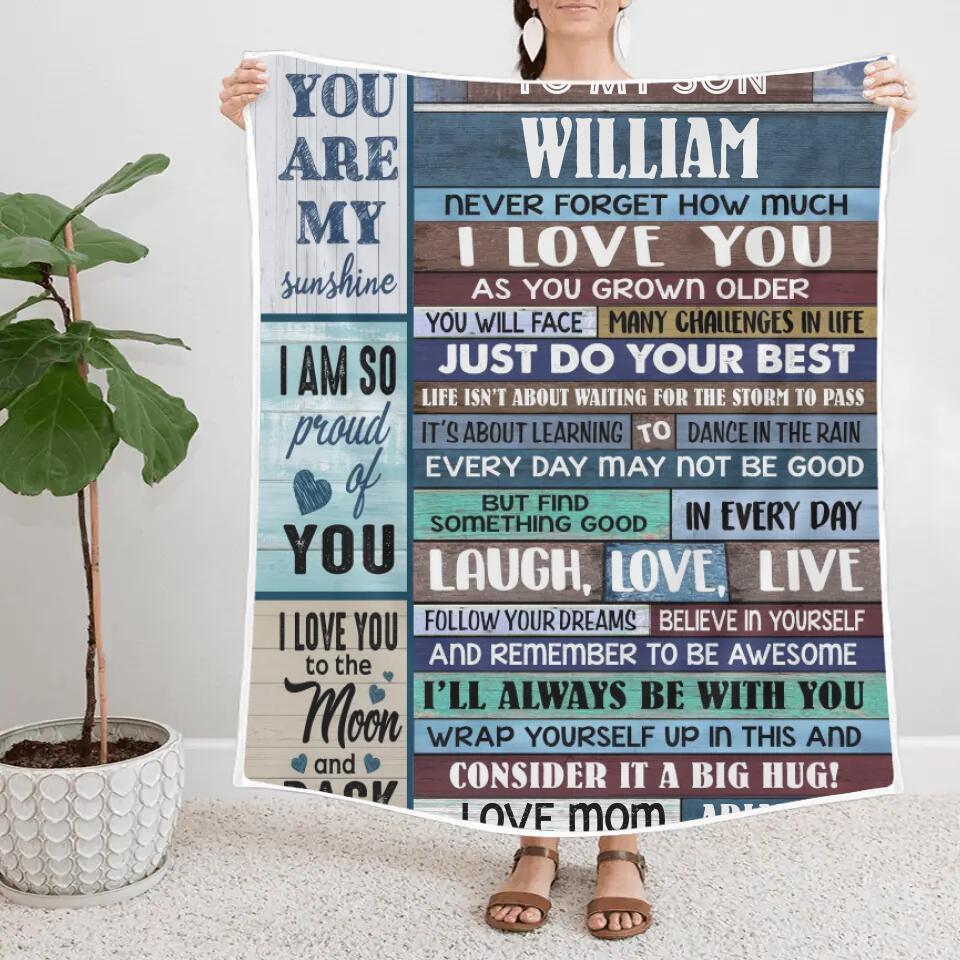 To My Son - Never Forget How Much I Love You - Graduation, Birthday Gift from Parents to Adult Son