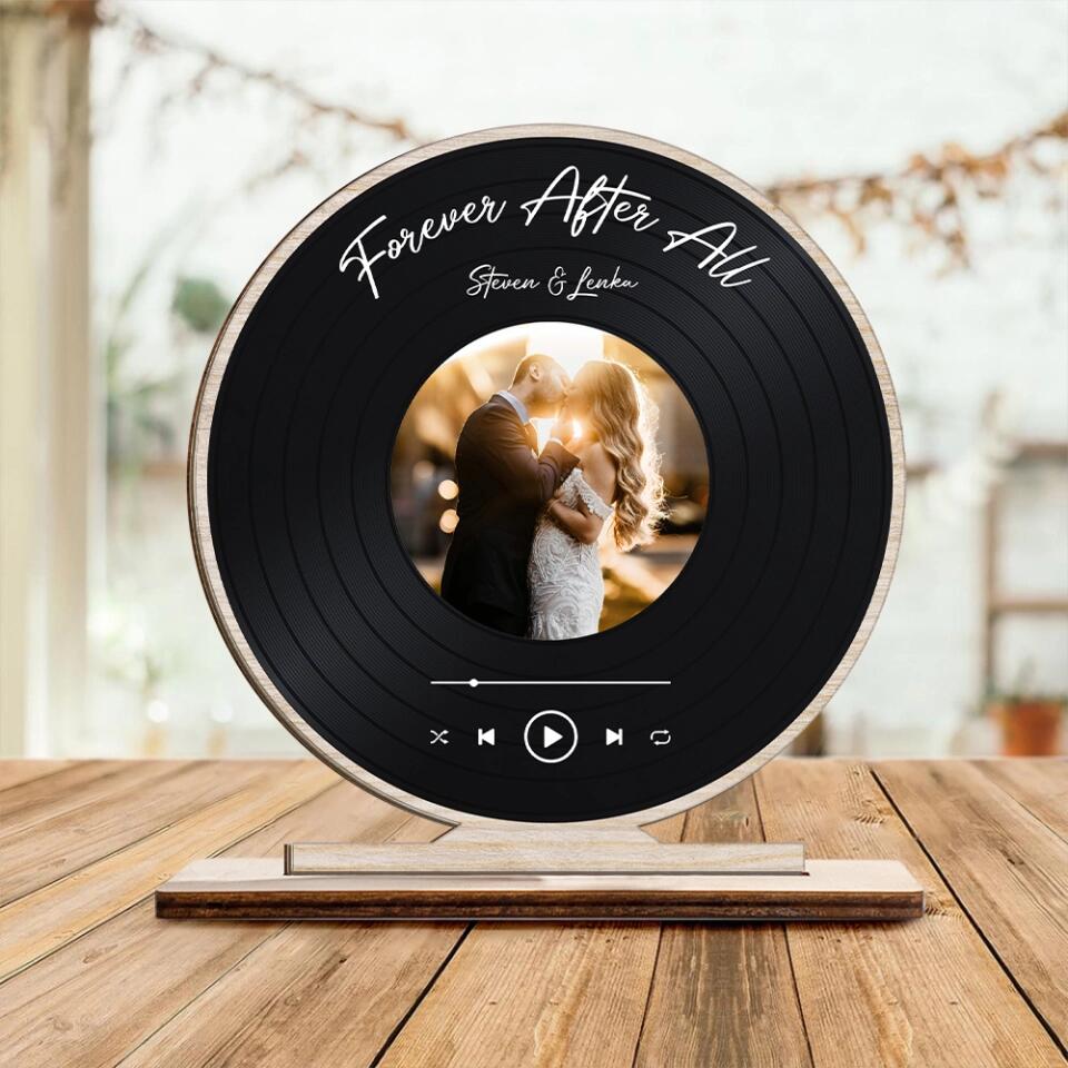 Forever After All - Personalized Upload Photo Wooden Plaque - Home Decor - Best Gift For Him/Her On Anniversary For Valentine Birthday Gift - 211IHNNPWP832