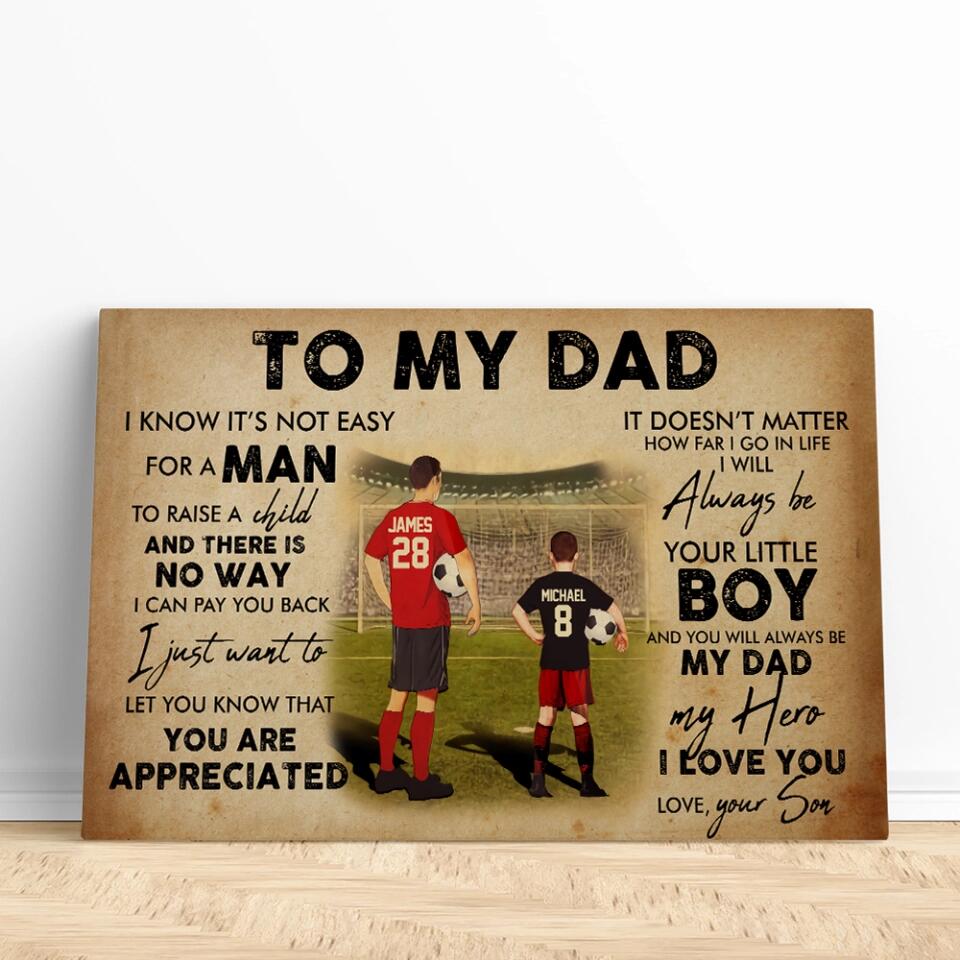 To My Dad My Dad Basket Bros Custom Canvas Poster Gift For Dad Basketball Lovers