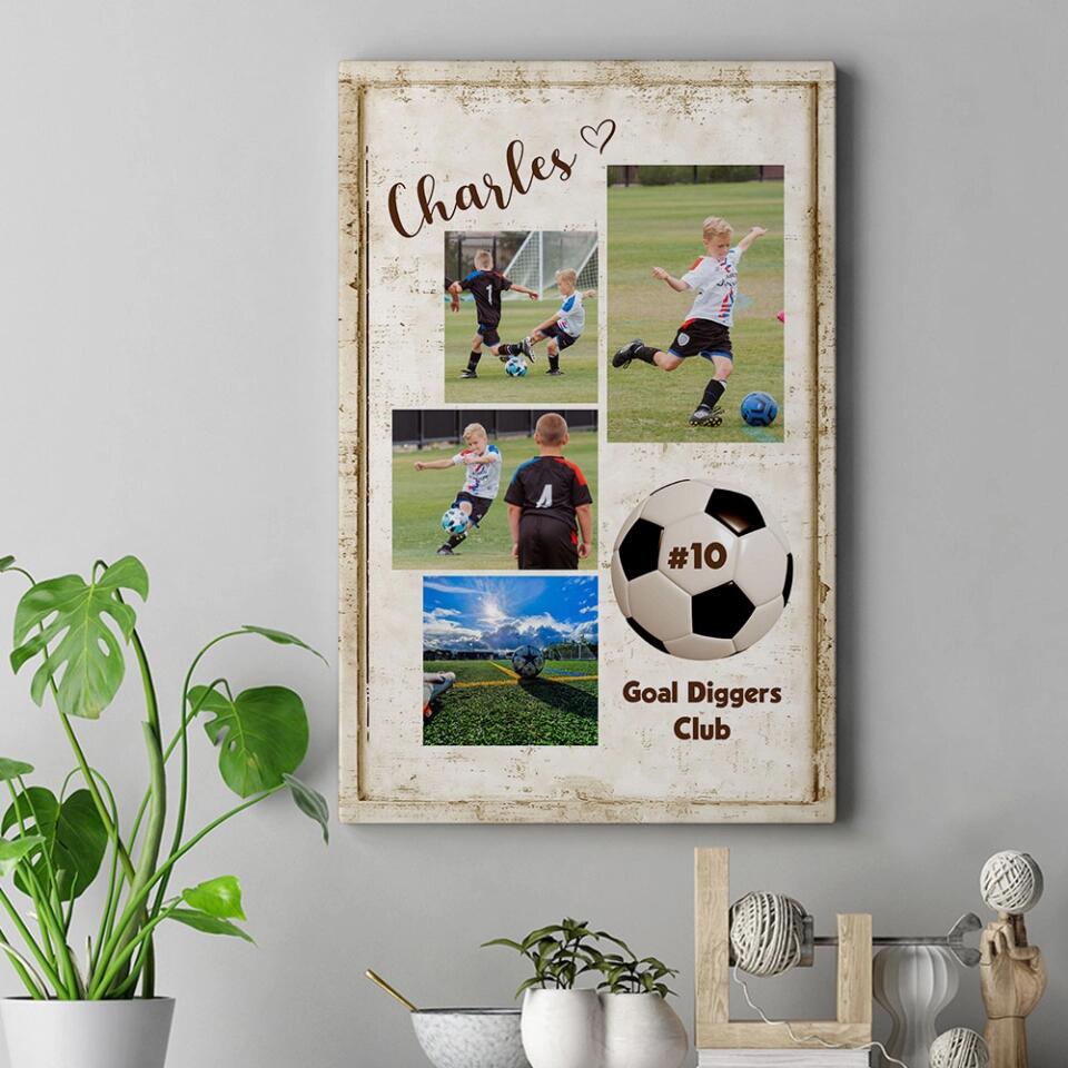 Goal Diggers Club Custom Canvas Poster Gift For Soccer Lovers