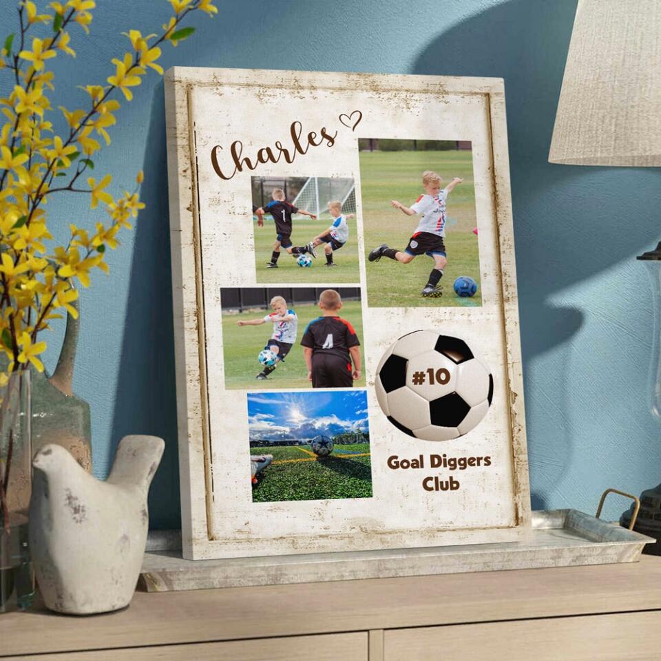 Goal Diggers Club Custom Canvas Poster Gift For Soccer Lovers