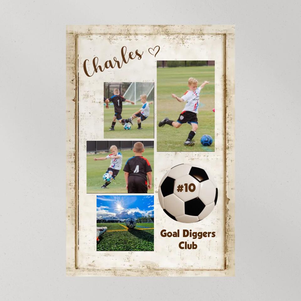 Goal Diggers Club Custom Canvas Poster Gift For Soccer Lovers