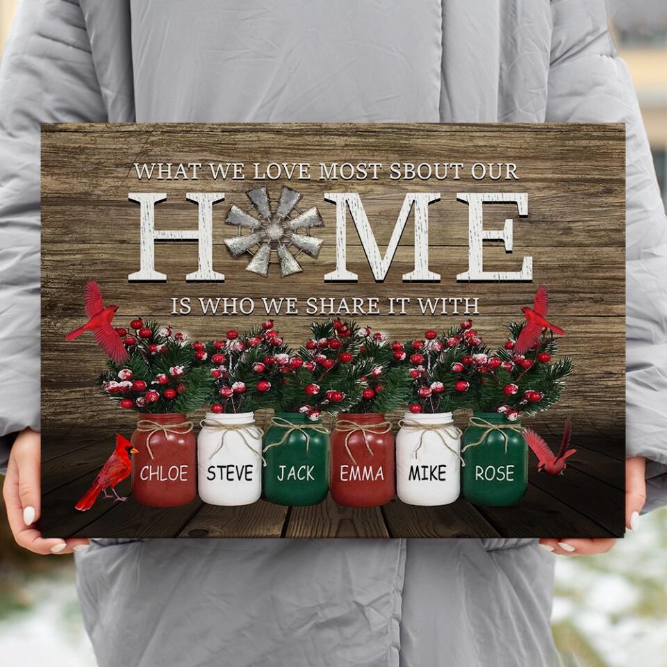 All Hearts Come Home For Christmas Custom Canvas Poster Memorial Gift For Christmas