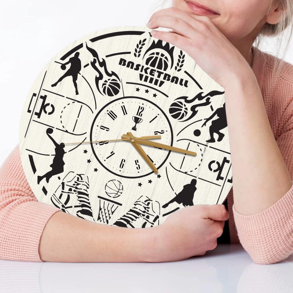 Basketball Wall Clock Gifts For Baseball Lovers
