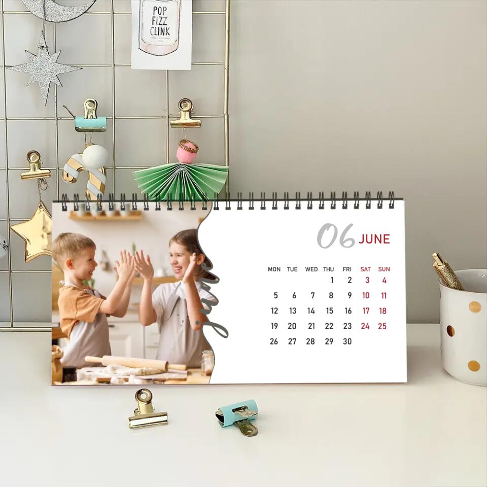 Snapshots of Time Custom Calendar Gift For Family On New Year 2025