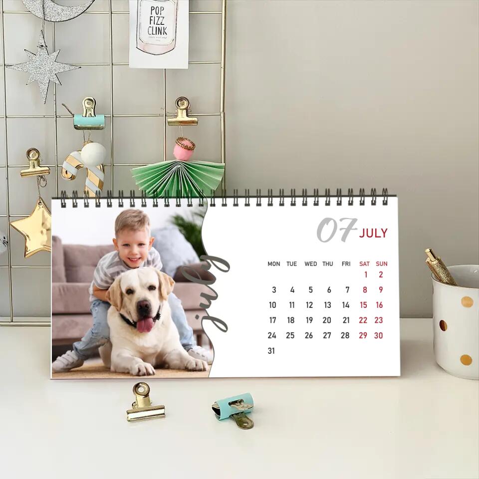 Snapshots of Time Custom Calendar Gift For Family On New Year 2025