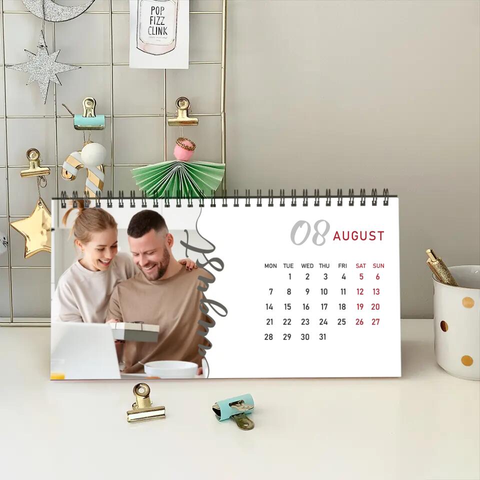 Snapshots of Time Custom Calendar Gift For Family On New Year 2025