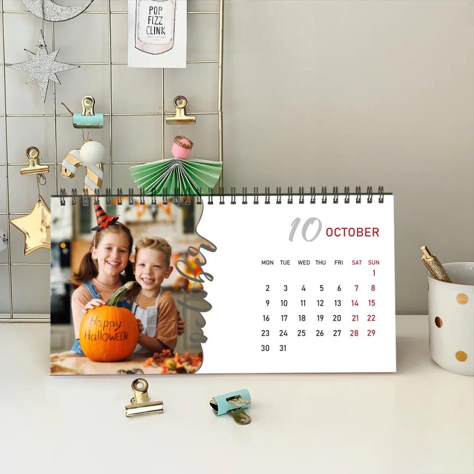 Snapshots of Time Custom Calendar Gift For Family On New Year 2025