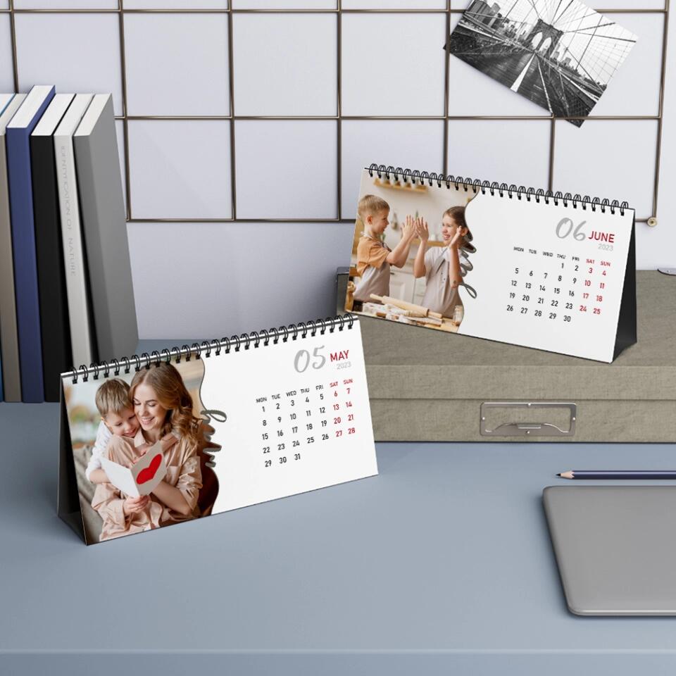 Snapshots of Time Custom Calendar Gift For Family On New Year 2025