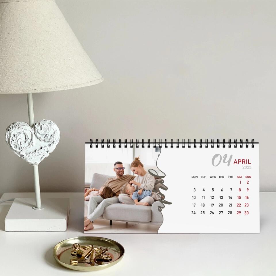 Snapshots of Time Custom Calendar Gift For Family On New Year 2025
