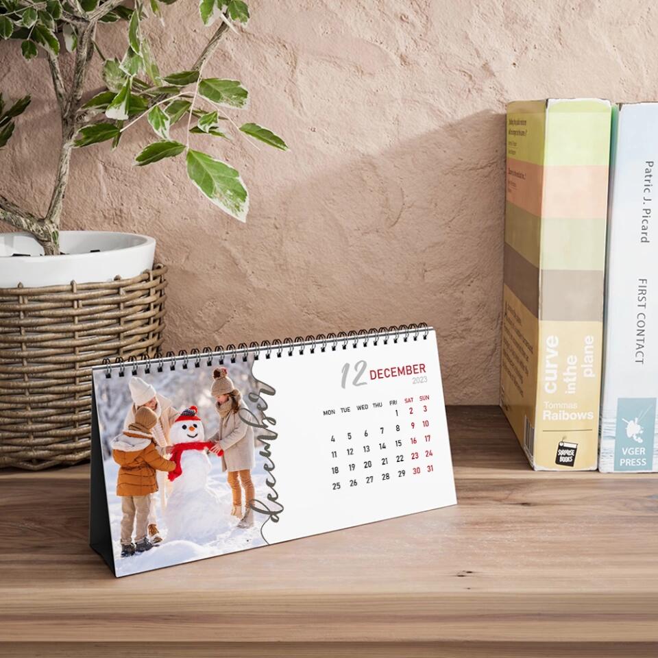Snapshots of Time Custom Calendar Gift For Family On New Year 2025