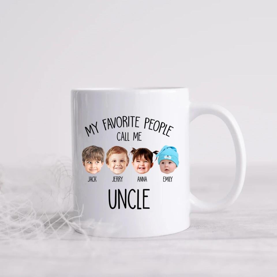 My Favorite People Call Me - Personalized White Mug for Grandma | Best Gift For Family