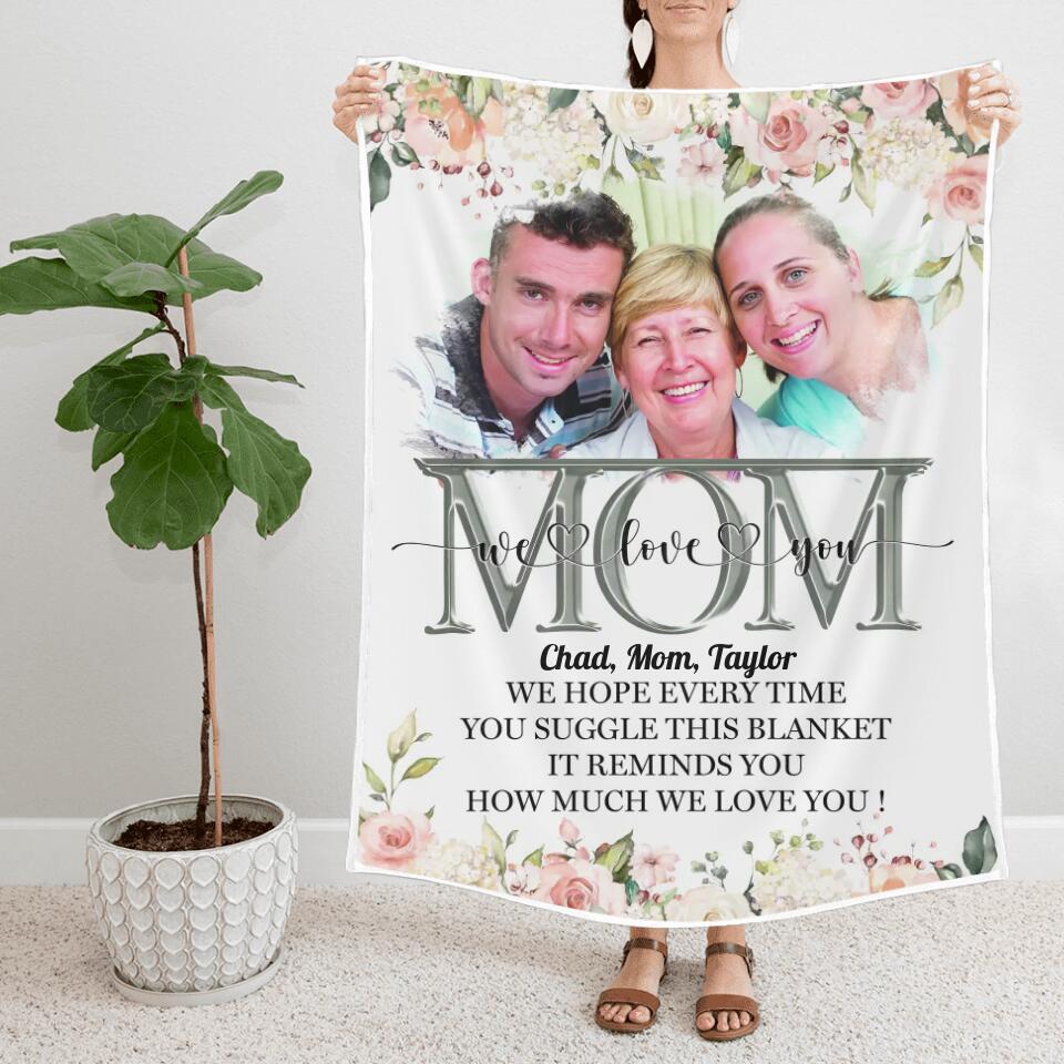 This Blanket Reminds You How Much We Love You - Personalized Blanket Birthday Mothers Day - Gift For Mom, Mother, Mama - 212IHNBNBL907