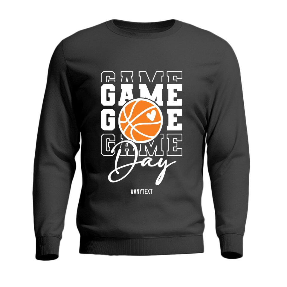 Gameday Basketball - Sweatshirt - Hoodie - Basketball Mom Shirt - Basketball shirt for Women Men - Gameday Shirt - for Sport Lover - 212ICNVSSW391