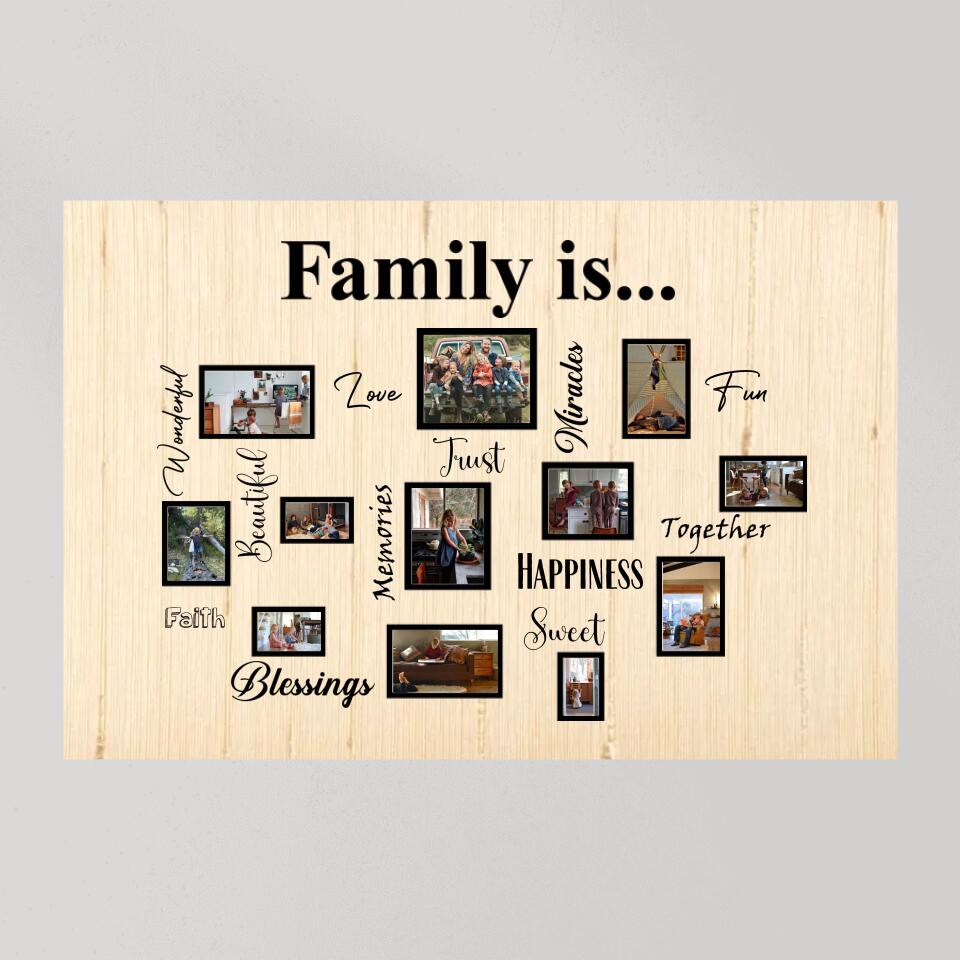 What Does Family Mean To You Custom Canvas Poster Anniversary Gift For Parents