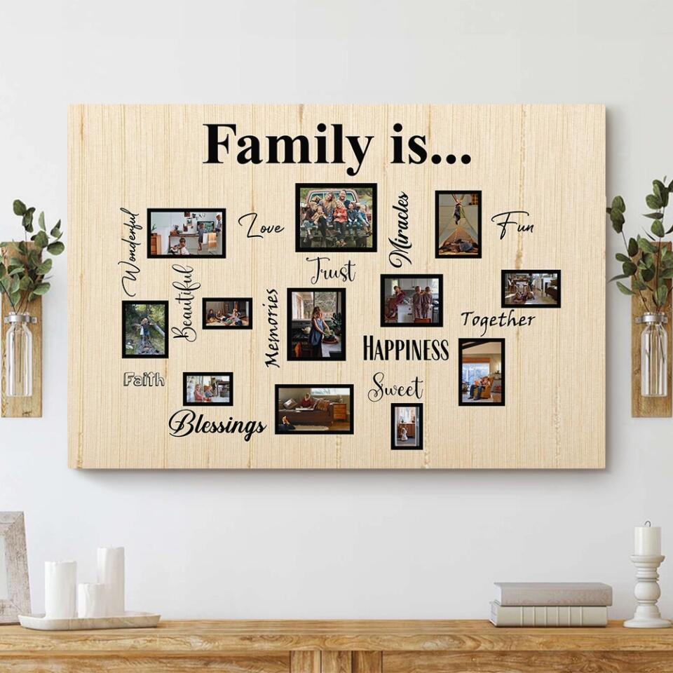 What Does Family Mean To You Custom Canvas Poster Anniversary Gift For Parents