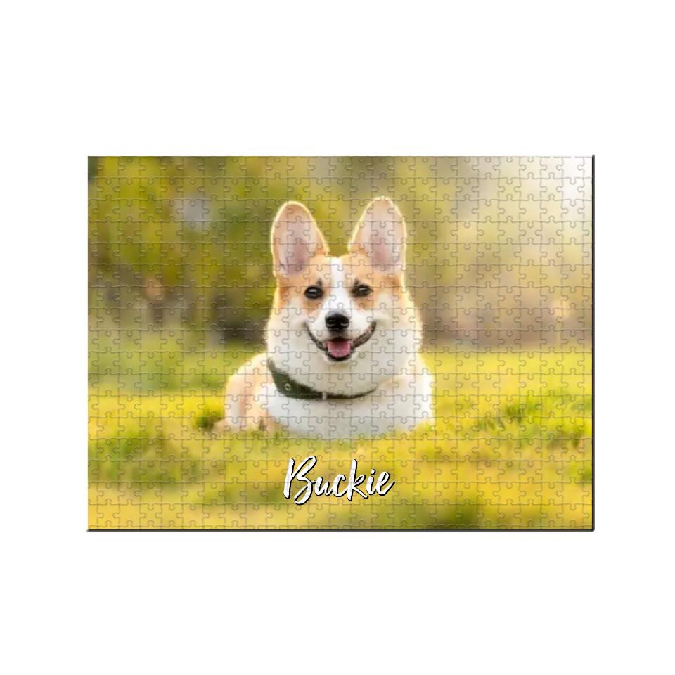 A Lovely Dog/Cat Your Loved Pet - Personalized Upload Photo Horizontal Puzzle - Best Gift For Pet Lovers For Dog/Cat Lovers - 212ICNNPPZ417