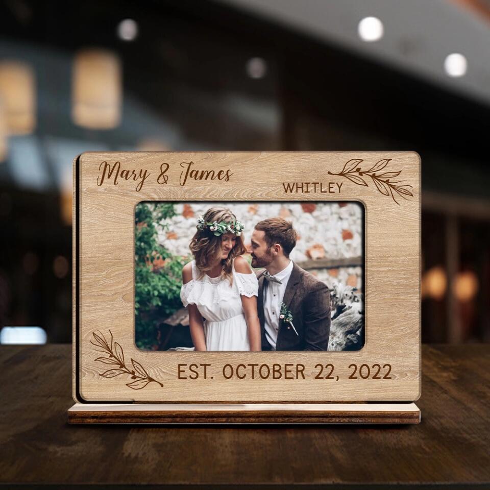 Special Home Decor Couple Goals - Personalized Upload Photo Choose The Background Wooden Plaque - Best Gift For Couple For Him/Her On Anniversary - 212IHPNPWP675